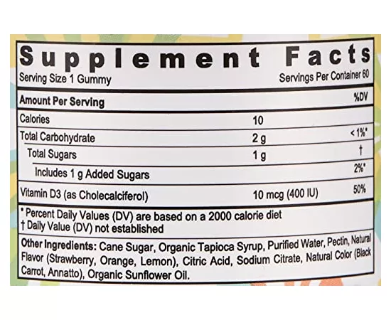 كول جاميز فيتامين دي3 من صن شاين نيوتريشين  60