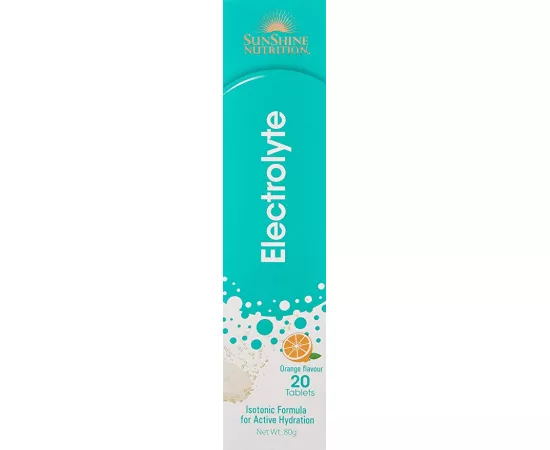  تابلت الأملاح المعدنية بنكهة البرتقال من صن شاين نيوتريشين 20 