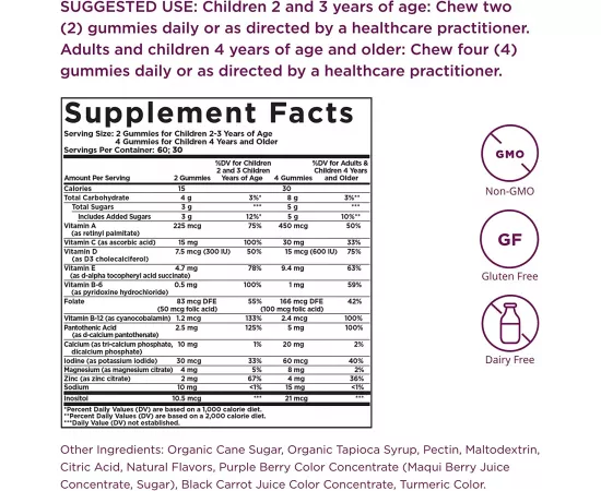 Solgar U Cubes Multi Vitamins & Minerals Gummies 120's