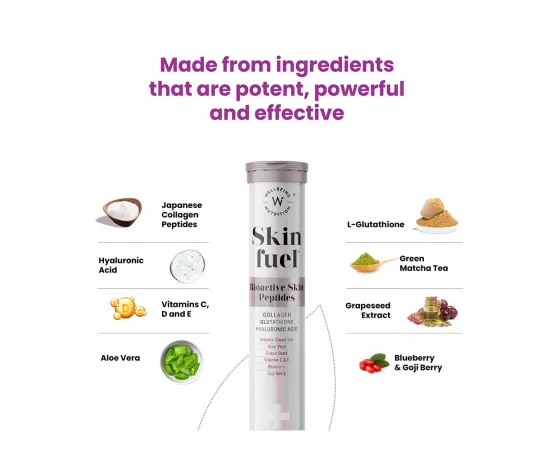 Wellbeing Nutrition Skin Fuel Tablets 15's