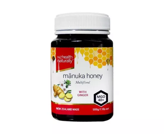 عسل المانوكا مللي جرام 40+ مع الزنجبيل من إن زد هيلث  500 جرام