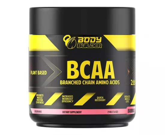 BCAA بنكهة علكة من بادي بيلدر 210 جرام