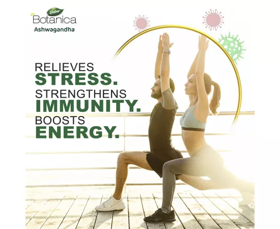 كبسولات أشواجندا نباتية من دابور بوتانيكا | 5x بوتنسي | يخفف من التوتر والاضطراب | يعزز المناعة و طاقة | قوي | عشبي | ويلنس | 60s