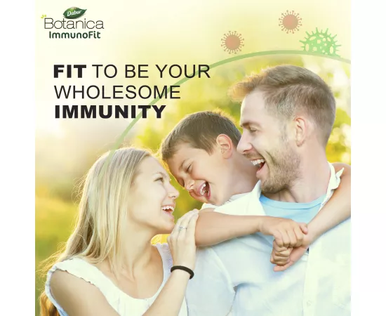 Dabur Botanica ImmunoFit Veg. Capsules | 12 Ingredients | Boosts Immunity | Turmeric | Vitamin C | Ginger | Ginseng | Herbal | Antioxidant | 60s