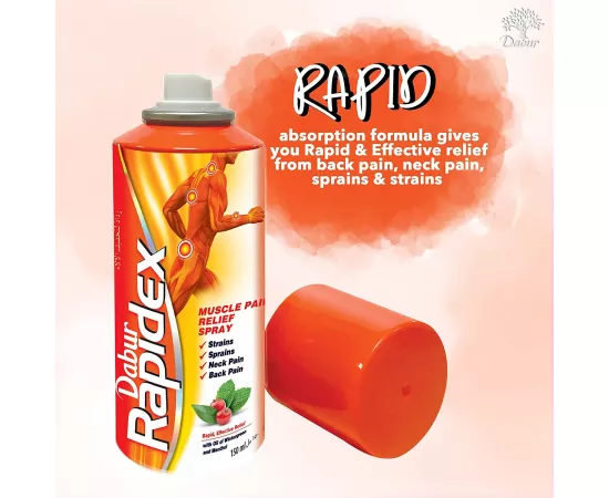 Rapidex Spray; Muscle and Joint Pain; Quick, Fast and Deep Relief; Herbal; Natural 150ml