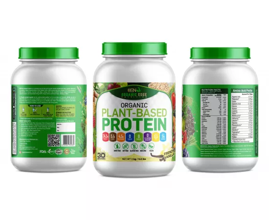 OEN بروتين نباتي - نكهة الفانيلا الفرنسية