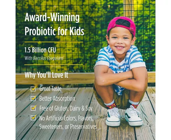 جاميز البروبيوتيك للأطفال ميري بانش التوت من نورديك صن شاين  60 