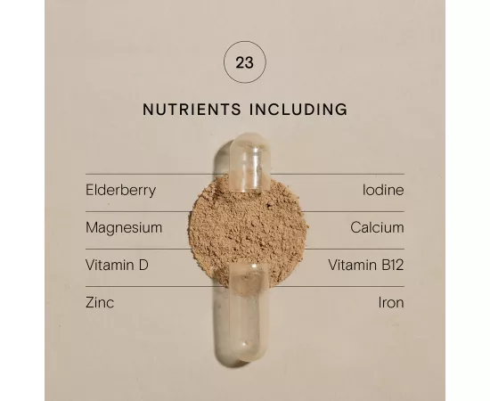 كبسولات الفيتامينات المتعددة دايلي نيوترينت  Food-grown (فوود جرون) للأطفال من وايلد نيوتريشن  60