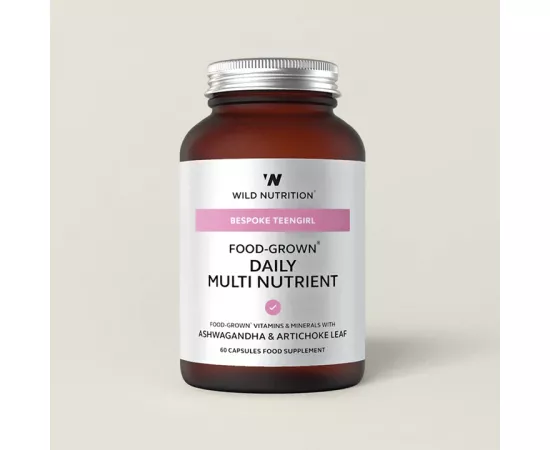Wild Nutrition Food-Grown Daily Multi Nutrient-Teen Girl 60 Capsules