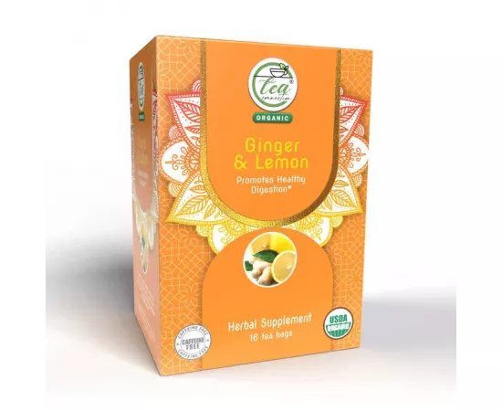  أكياس شاي الزنجبيل و الليمون العضوي من تي كونيكشن 16 