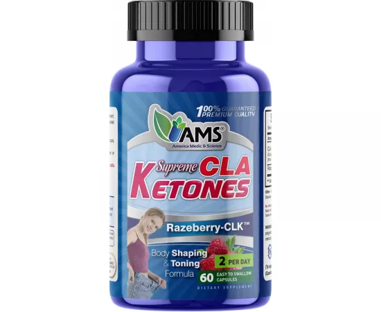 AMS Raspberry Ketone With Cla Capsules 60's