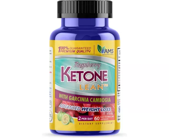  كبسولات كيتون توت العليق مع جارسينيا من أ م س - 60 كبسولة