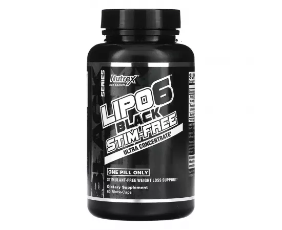 Nutrex Lipo 6 Black Stim Free, 60 Capsules