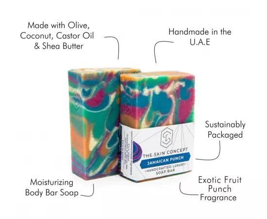The Skin Concept Handmade Premium Jamaican Punch - Bar Soap