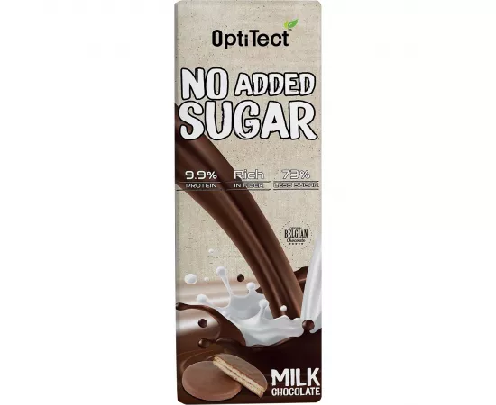 Optitect No Added Sugar Cookies, Milk Chocolate, 1 Bar