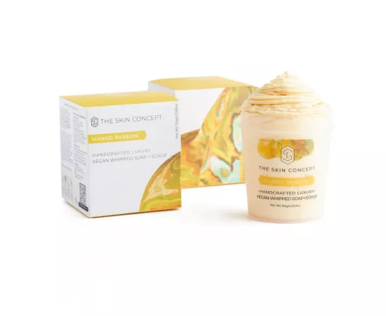  صابون مخفوق + سكراب بالمانغا والباشن من ذا سكين كونسيبت