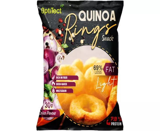 OptiTect Quinoa Rings Snack, Onion 30 Gm