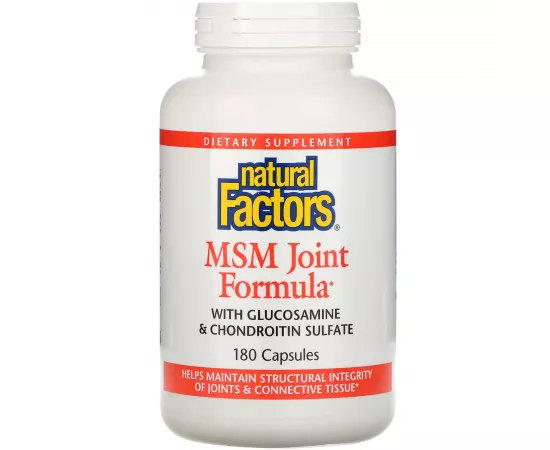 Natural Factors MSM Joint Formula 180 Capsules