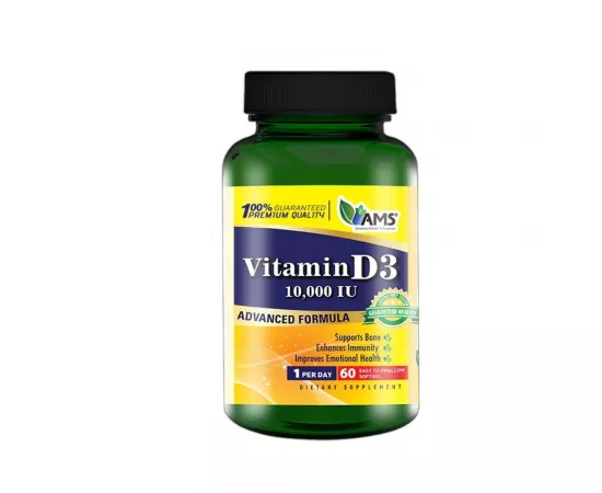 AMS Vitamin D Softgels 10,000Iu 60'S