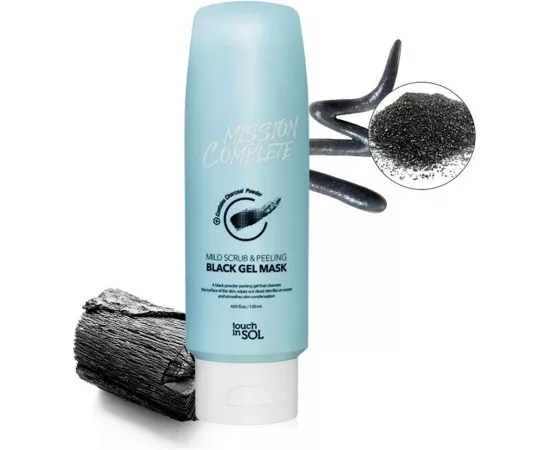 قناع جل أسود سكراب و مقشر من  ميشن كومبليت توطش إن سول - 120 مل