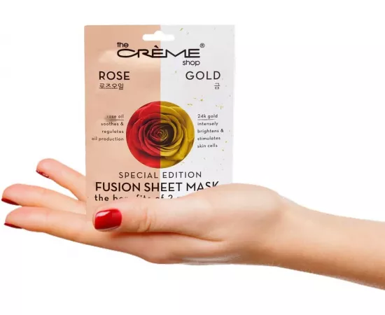 The Crème Shop Rose & Gold Fusion Sheet Mask