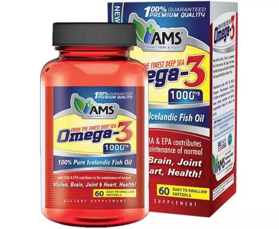 أوميغا ٣ سوفت جل من أ م س - 1000مج 60'S