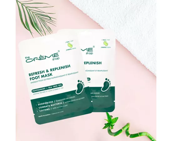  قناع للقدم منعش ومجدد بالنعناع+ والشاي من ذا كريم شوب
