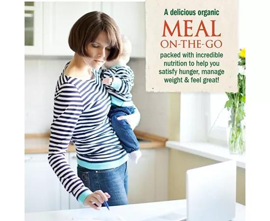   وجبة التشاي الحار العضوية - راو - بنكهة الفانيليا من جاردن أوف لايف جول 907جرام