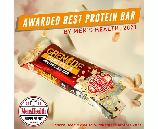 علبة ألواح كارب كيلا بالفول السوداني المملح من جرينايد - 12 لوح