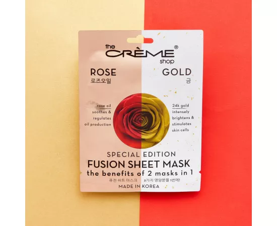 The Crème Shop Rose & Gold Fusion Sheet Mask