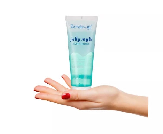 جيلي ميلك منظف دوبل بالشاي أخضر + ماء الزنبق الأبيض + الأرز من ذا كريم شوب