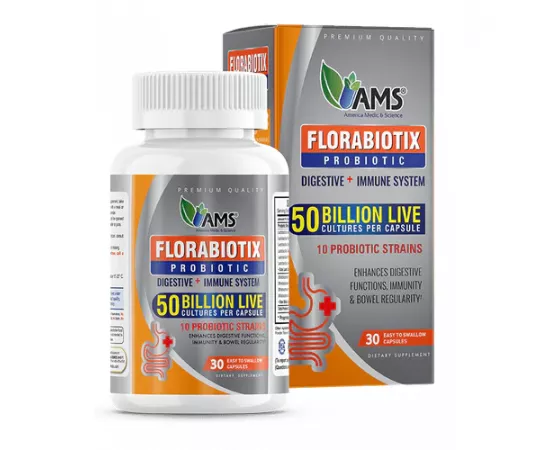 كبسولات ٥٠ بليون فلورابيوتيكس بروبيوتيك من أ م س 30'S