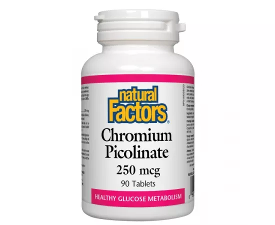 Natural Factors Chromium Picolinate 250mcg 90 Tablets