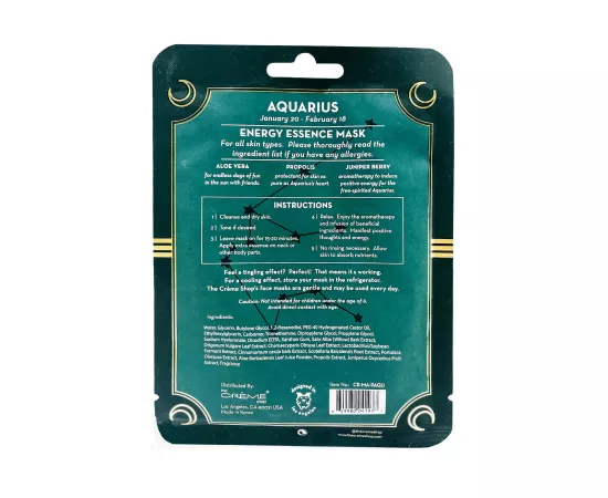 The Crème Shop Energy Essence Mask - Aquarius