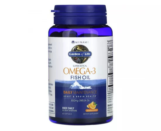 Garden of Life Minami Omega-3 Fish Oil 850 Mg Once Daily 60's