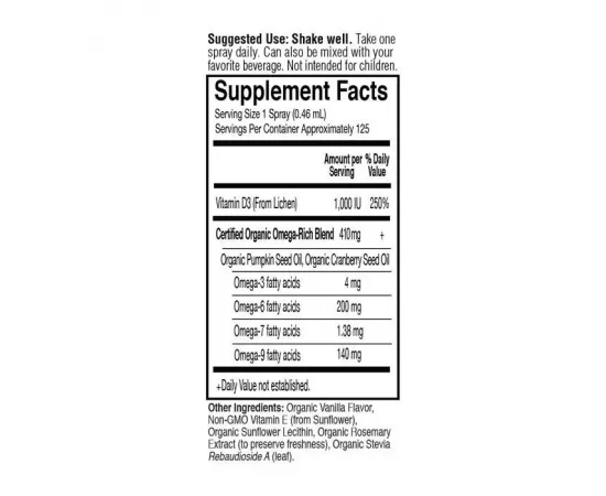 بخاخ فيتامين دي 3 النباتي من جاردن أوف لايف ماي كايند أورجانيك 