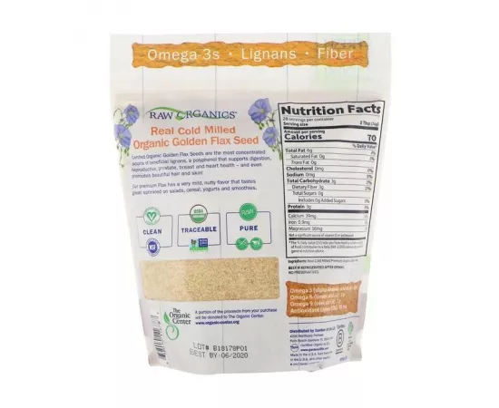 Garden of Life Raw Organics Ground Flax Seeds 14 oz (396 g)