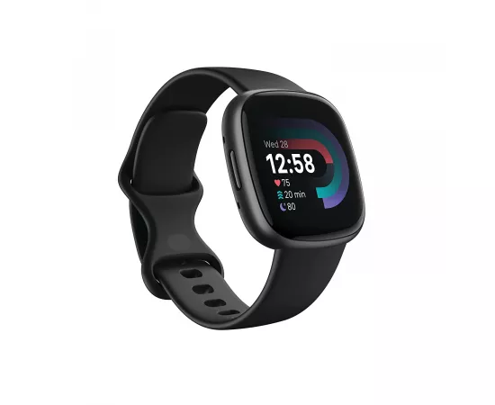 فيتبيت فيرسا 4 - ساعة فيتنس - لون أسود / رصاصي