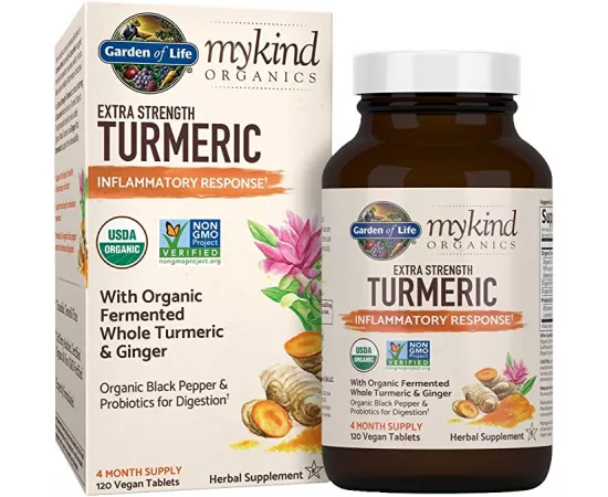 الكركم - القوة الفائقة -  من جاردن أوف لايف ماي كايند أورجانيك 120