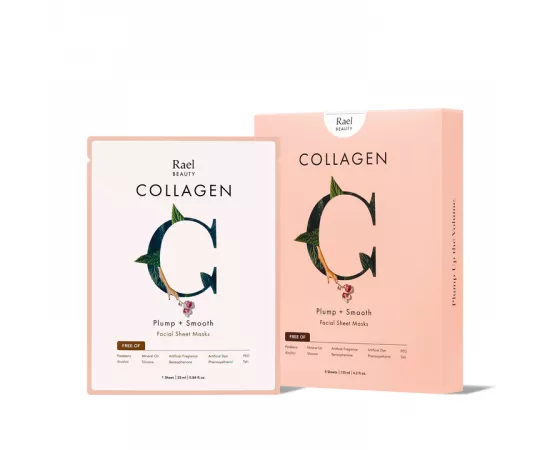 Rael Beauty Collagen Facial Sheet Masks
