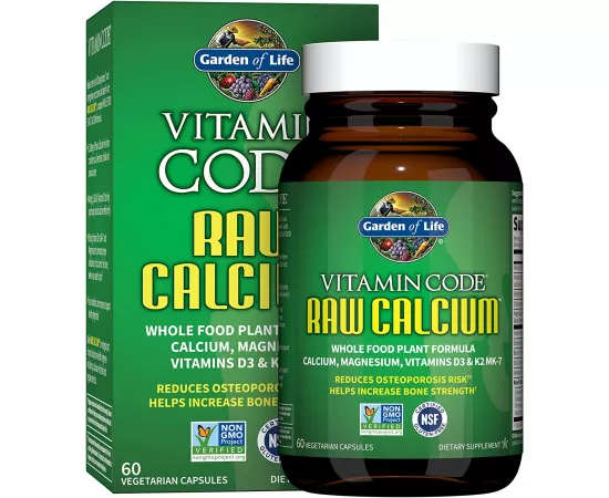 Garden Of Life Vitamin Code Raw Calcium Vegetarian Capsules 60's