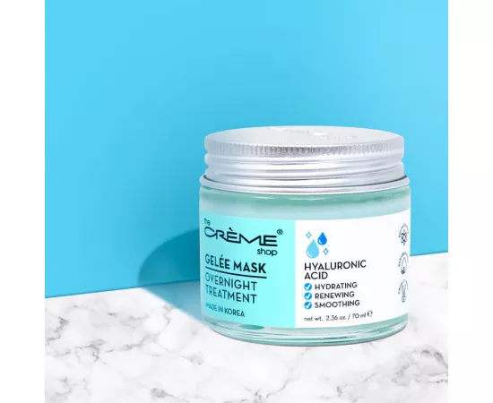 قناع جيلي ليلي معالج بحمض الهيالورونيك لترطيب مكثف ومعزز للشباب من ذا كريم شوب