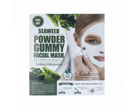 Look At Me 1Pc Powder Gummy Facial Mask (Seaweed)