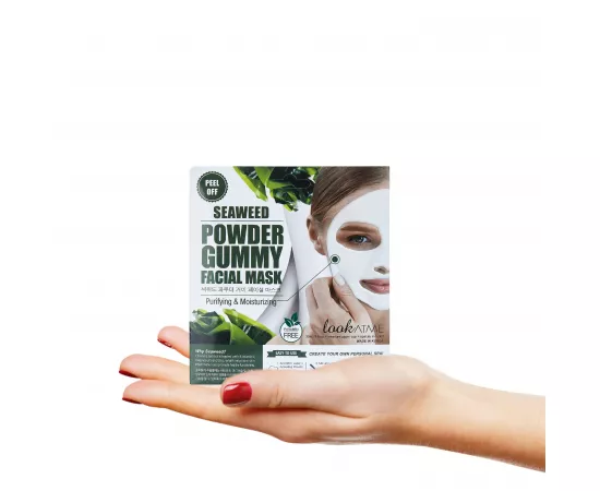 Look At Me 1Pc Powder Gummy Facial Mask (Seaweed)