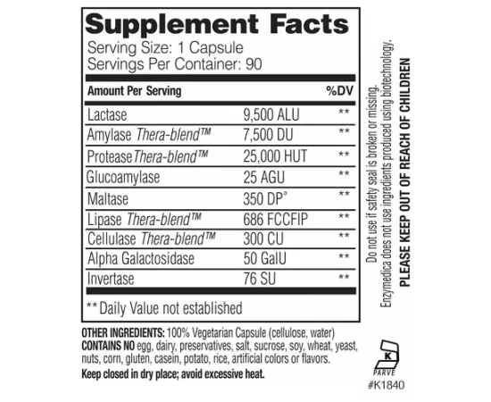 لاكتو إنزيمديكا 30 كبسولة