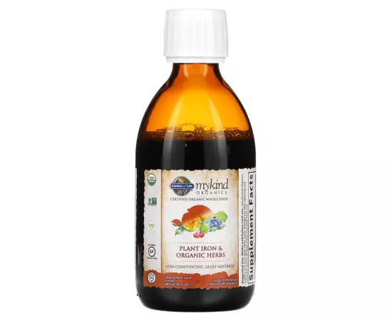 الحديد و الأعشاب -من مصادر نباتية- من جاردن أوف لايف ماي كايند أورجانيك 8أوقية