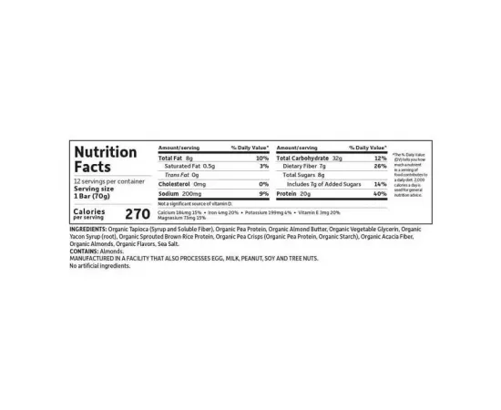  بار البروتين العضوي الرياضي بنكهة الكاراميل وملح البحر من جاردن أوف لايف جول 70جرام (Pack of 12)