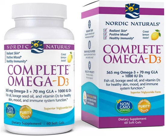 Nordic Naturals, Complete Omega-D3, 60 Softgels