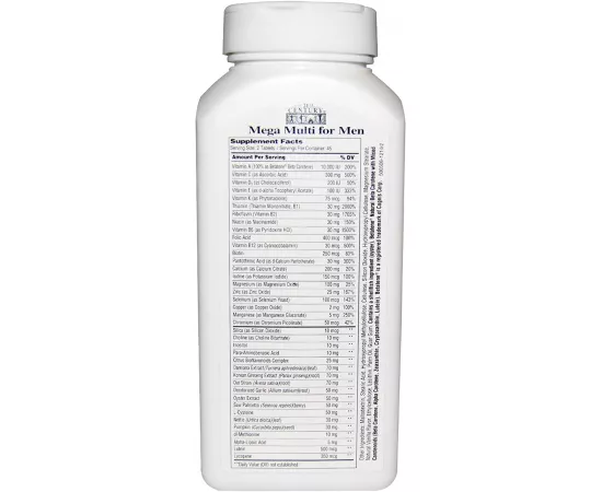 21st Century Mega Multi for Men, Multivitamin & Multimineral 90 Tablets