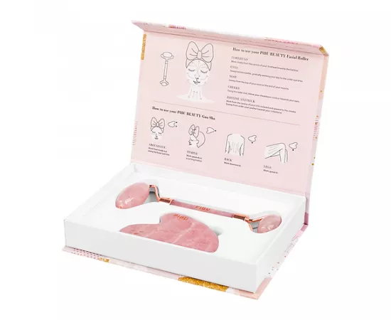 رولر للوجه من حجر الكوارتز الوردي من بيبو بيوتي